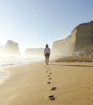 Pas sur la plage